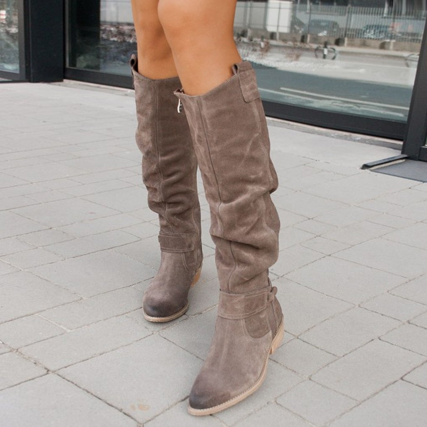 Bottes Marcelline à fermeture éclair latérale Fiorena Rosa™ – Élégantes tenues d'automne et d'hiver