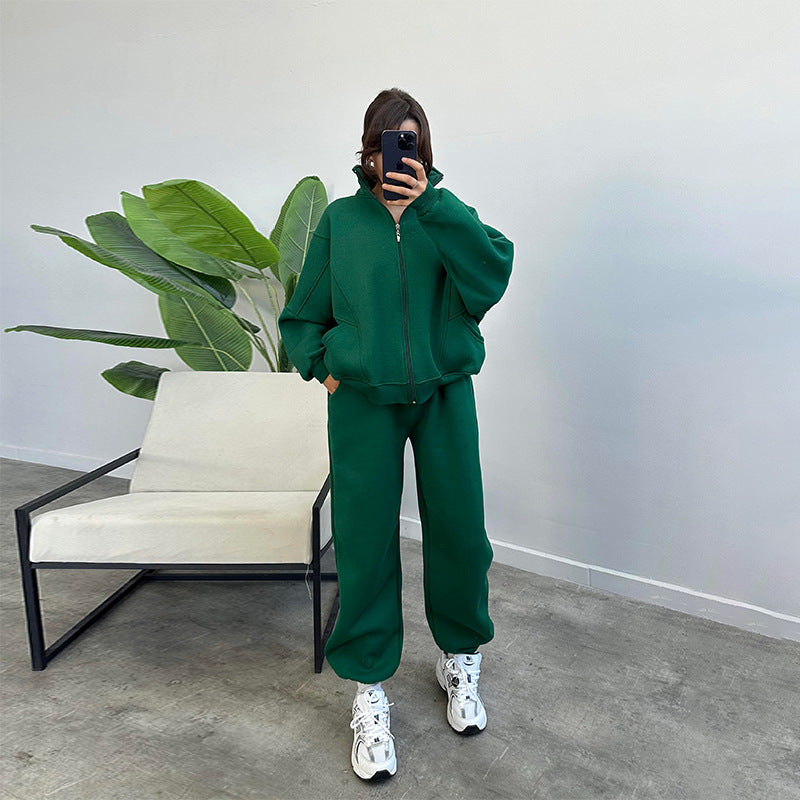 Fiorena Rosa™ Althea Tracksuit – Stylish Stand-Up Collar & Pockets