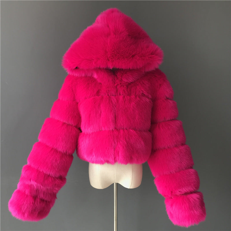 Veste courte en fourrure Fiorena Rosa™ Marcelline – Style hivernal élégant