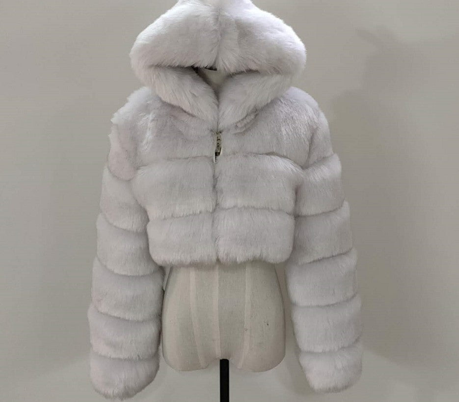 Veste courte en fourrure Fiorena Rosa™ Marcelline – Style hivernal élégant