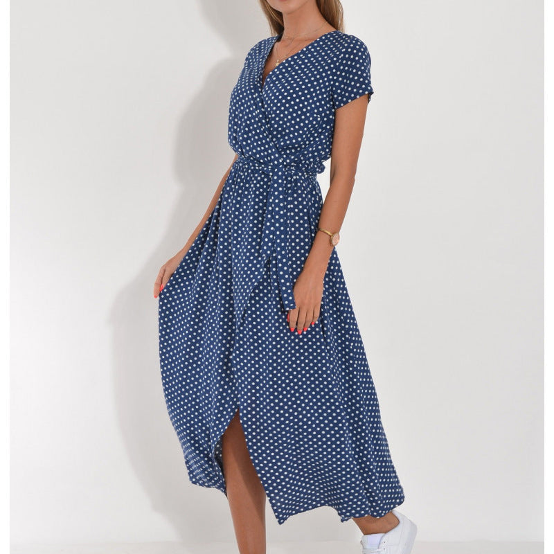 Robe de plage imprimée Liora de Fiorena Rosa™ – Ambiance estivale chic