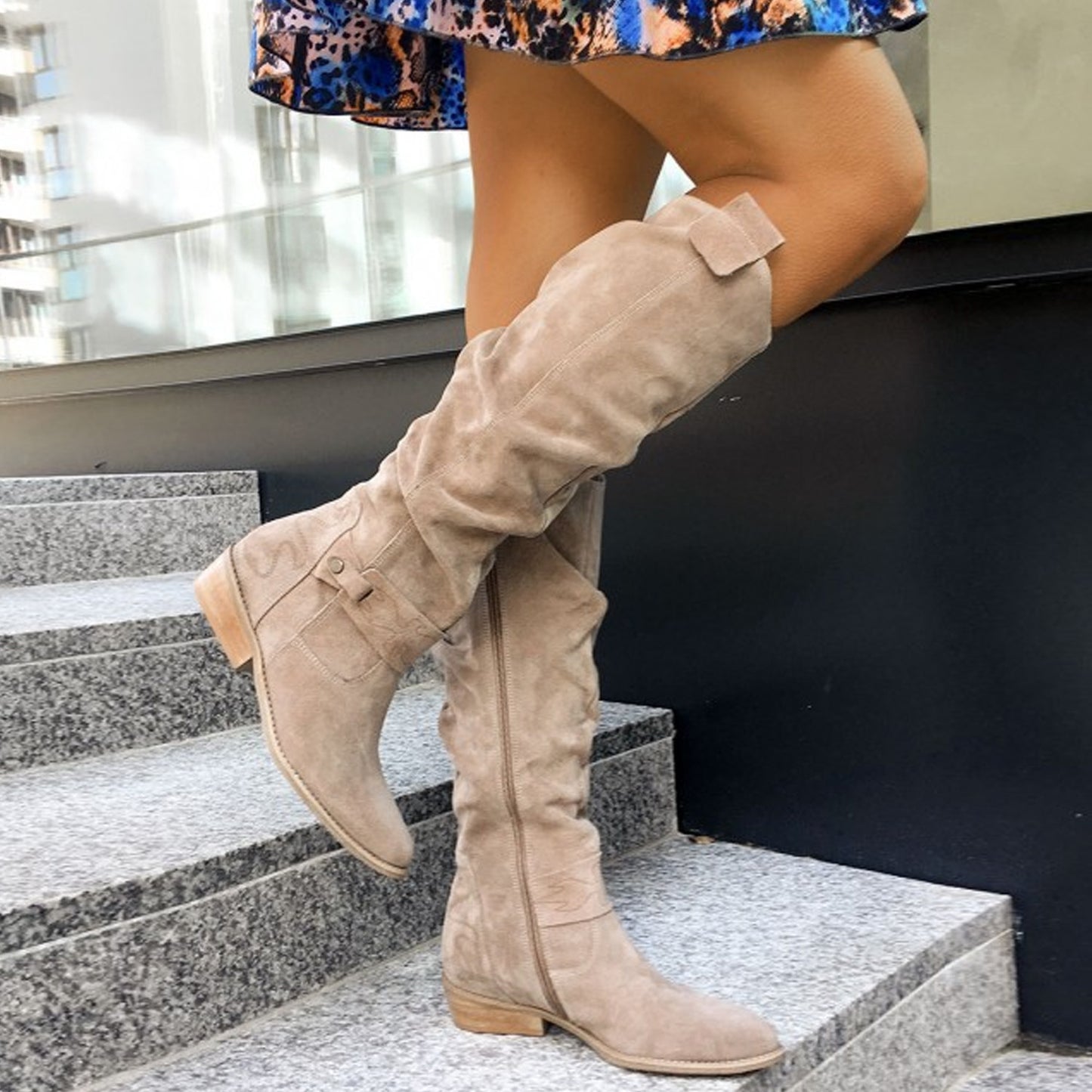 Bottes Marcelline à fermeture éclair latérale Fiorena Rosa™ – Élégantes tenues d'automne et d'hiver