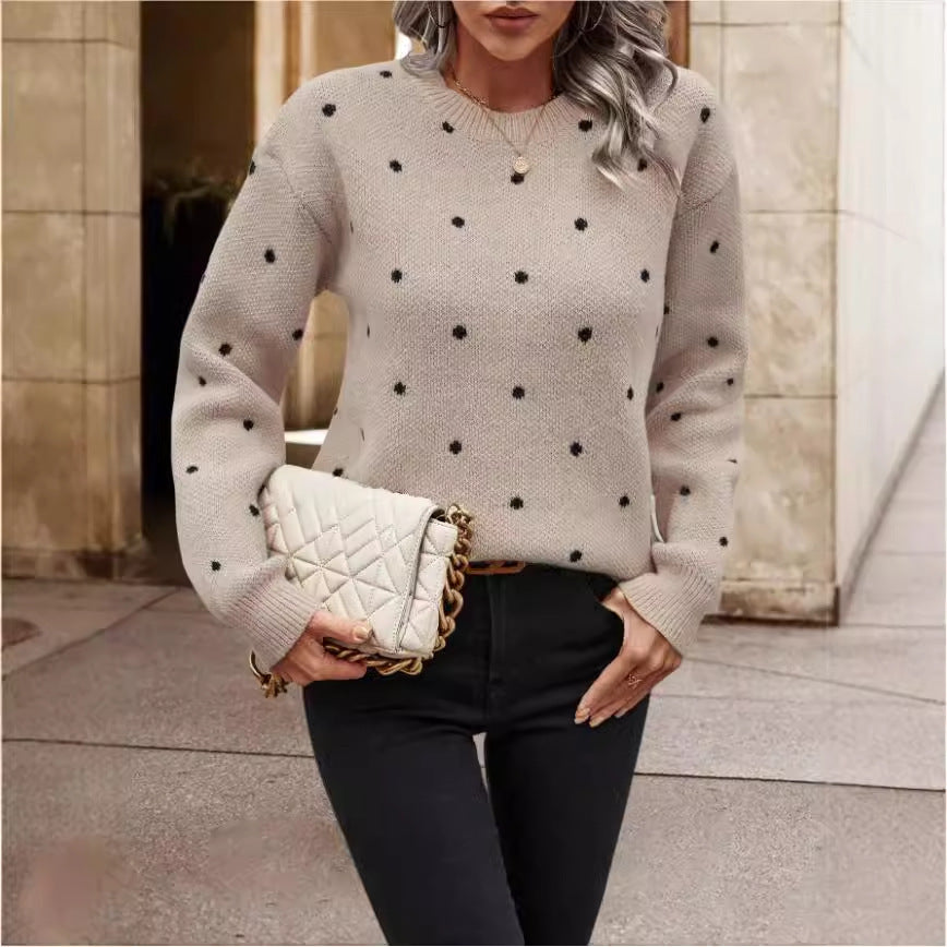 Pull col rond Fiorena Rosa™ Maribel – Style élégant à manches longues