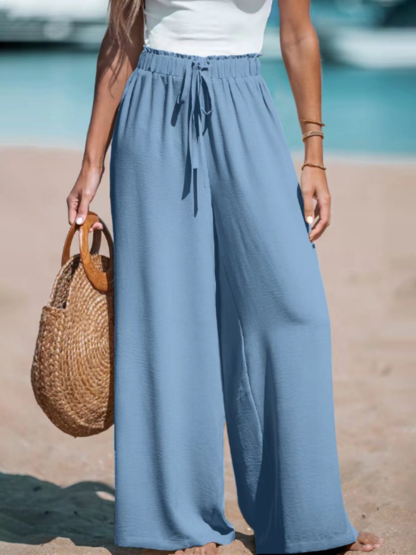 Pantalon coupe décontractée Fiorena Rosa™ Novara – Confort chic et jambes larges