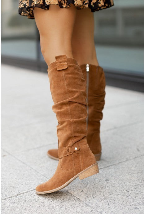 Bottes Marcelline à fermeture éclair latérale Fiorena Rosa™ – Élégantes tenues d'automne et d'hiver