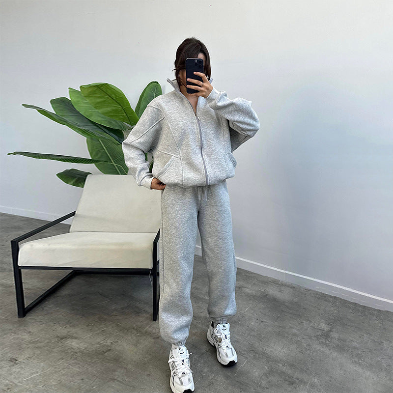 Fiorena Rosa™ Althea Tracksuit – Stylish Stand-Up Collar & Pockets