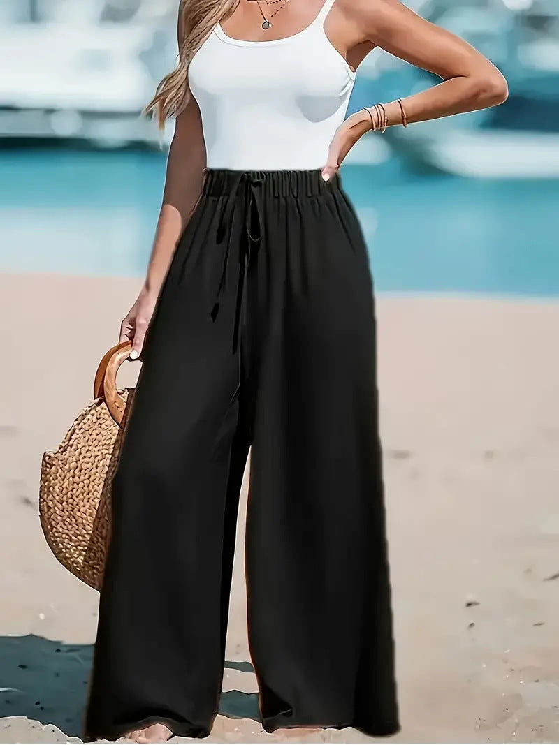 Pantalon coupe décontractée Fiorena Rosa™ Novara – Confort chic et jambes larges