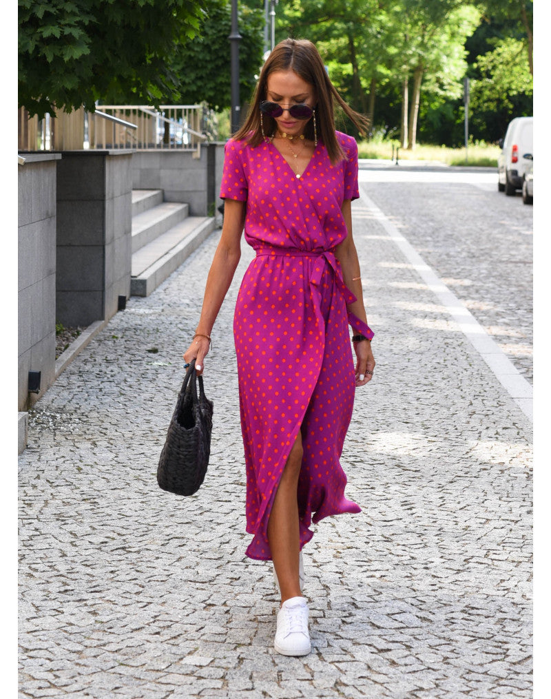 Robe de plage imprimée Liora de Fiorena Rosa™ – Ambiance estivale chic