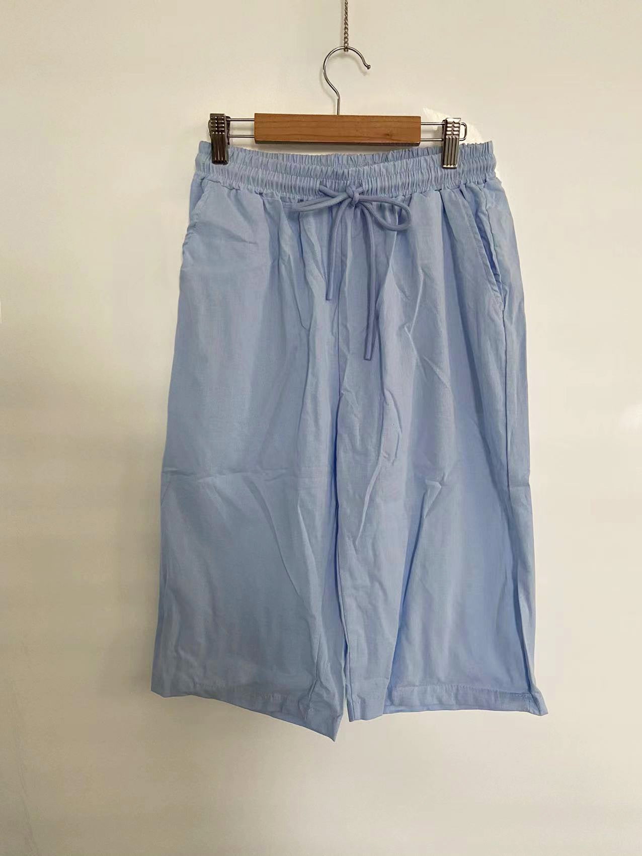 Pantalon en coton et lin Fiorena Rosa™ Selara – Pantalon chic à taille élastique