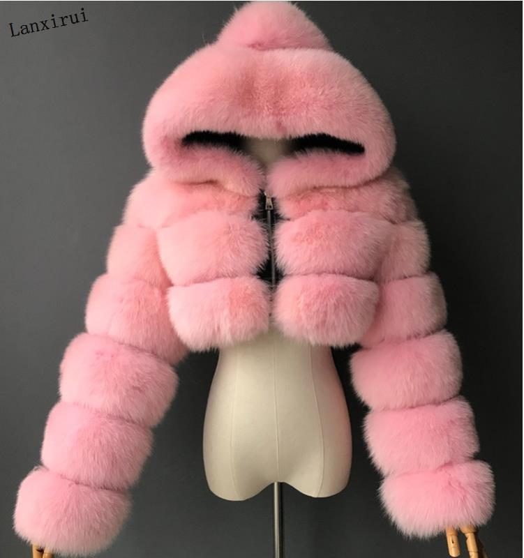 Veste courte en fourrure Fiorena Rosa™ Marcelline – Style hivernal élégant