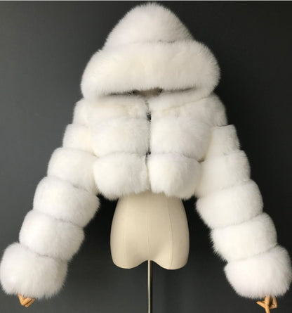Veste courte en fourrure Fiorena Rosa™ Marcelline – Style hivernal élégant
