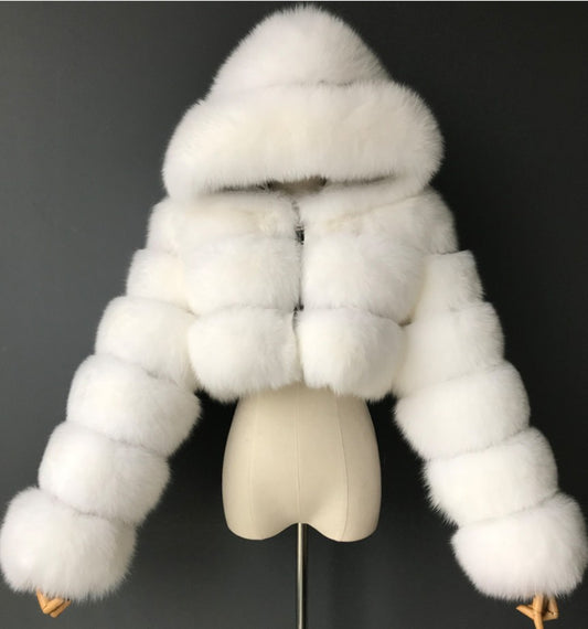 Veste courte en fourrure Fiorena Rosa™ Marcelline – Style hivernal élégant