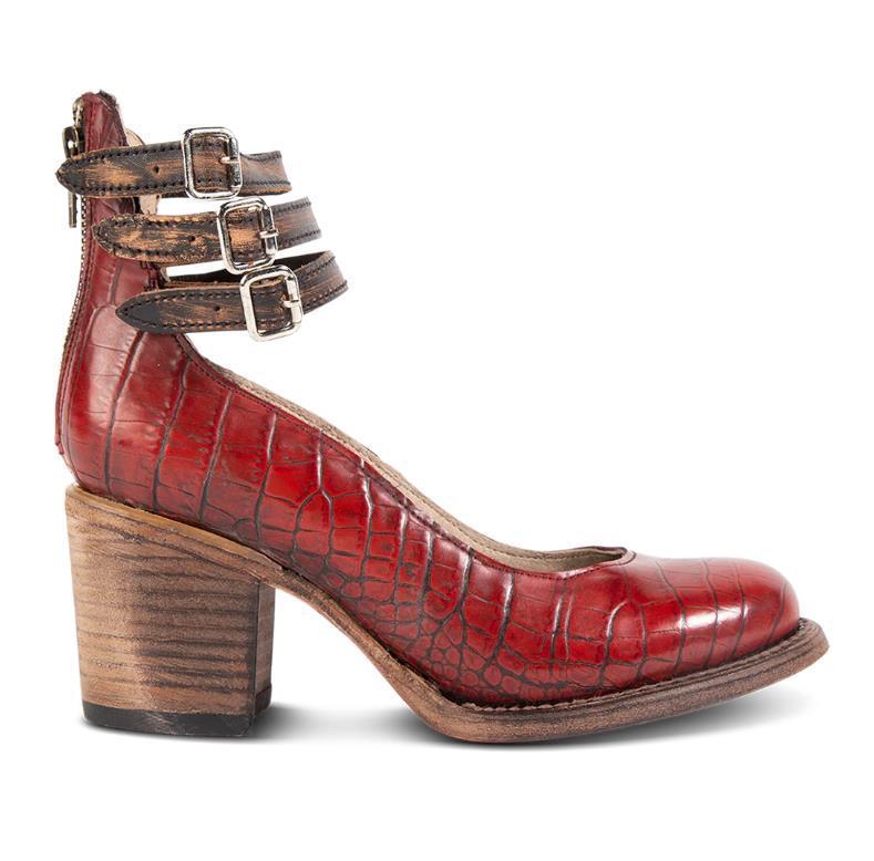 Escarpins à talons hauts Fiorena Rosa™ Virella – Design peau de serpent chic