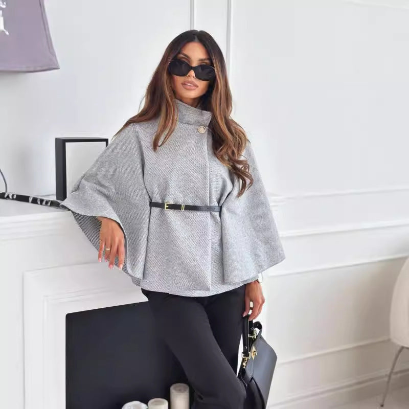 Haut à col montant Fiorena Rosa™ Vesper – Manteau pull oversize chic