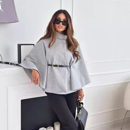 Haut à col montant Fiorena Rosa™ Vesper – Manteau pull oversize chic