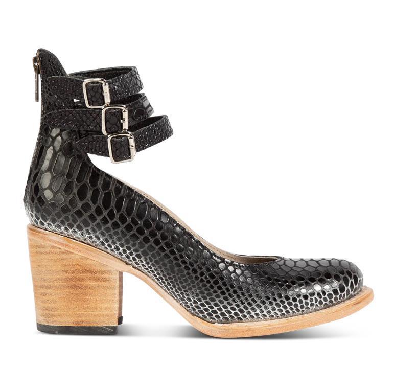 Escarpins à talons hauts Fiorena Rosa™ Virella – Design peau de serpent chic