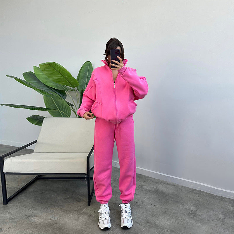 Survêtement Fiorena Rosa™ Althea – Col montant et poches élégants