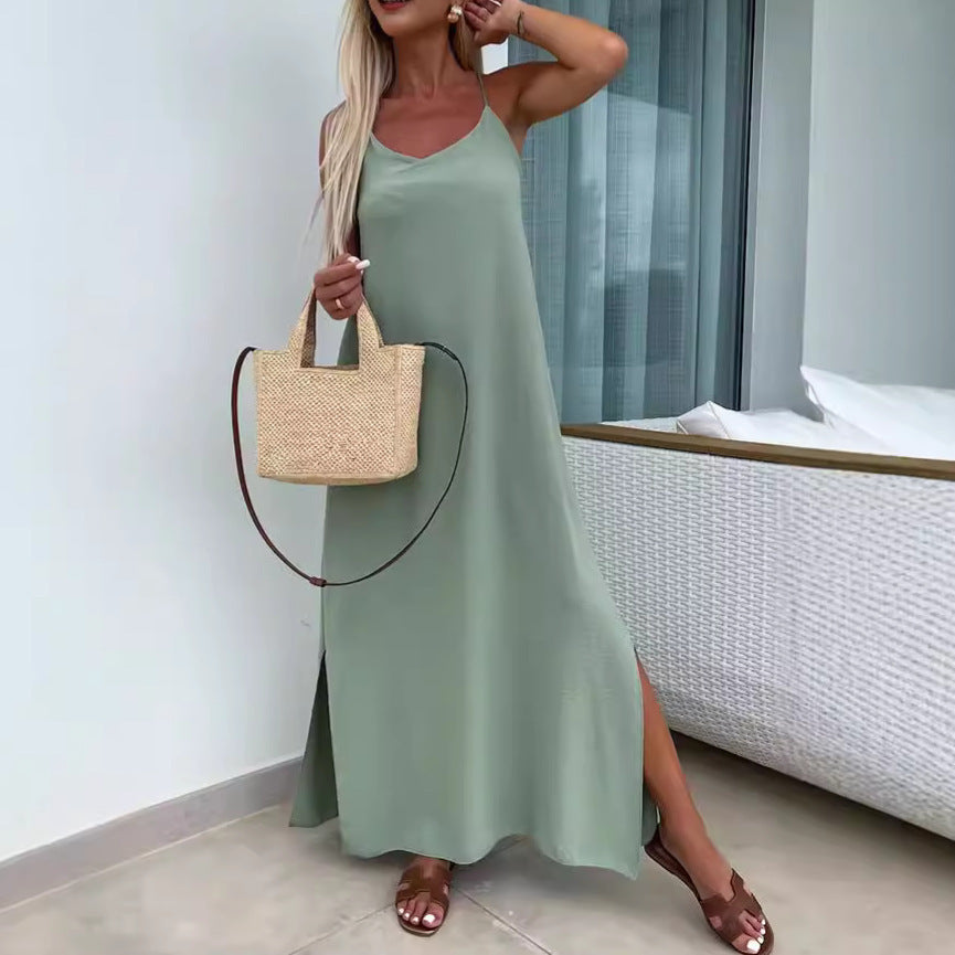 Robe coupe décontractée Fiorena Rosa™ Elara – Style bretelles chic pour l'été