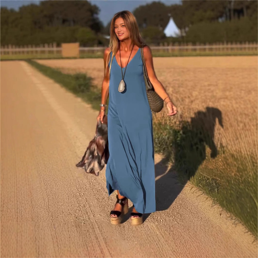 Robe à col en V chic Fiorena Rosa™ Aria