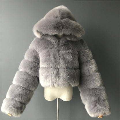 Veste courte en fourrure Fiorena Rosa™ Marcelline – Style hivernal élégant