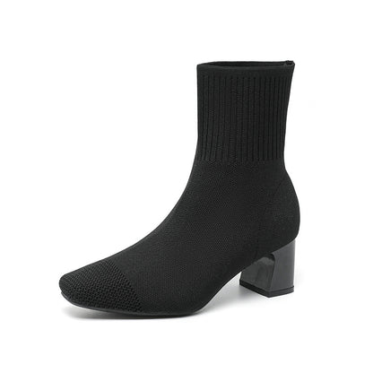 Bottes chaussettes Fiorena Rosa™ Calista – Talon élastique tricoté chic