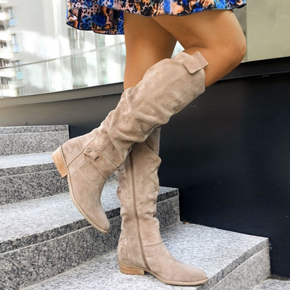 Bottes Marcelline à fermeture éclair latérale Fiorena Rosa™ – Élégantes tenues d'automne et d'hiver