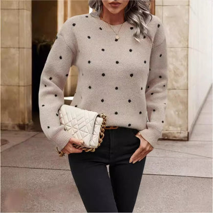 Pull col rond Fiorena Rosa™ Maribel – Style élégant à manches longues