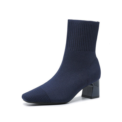 Bottes chaussettes Fiorena Rosa™ Calista – Talon élastique tricoté chic