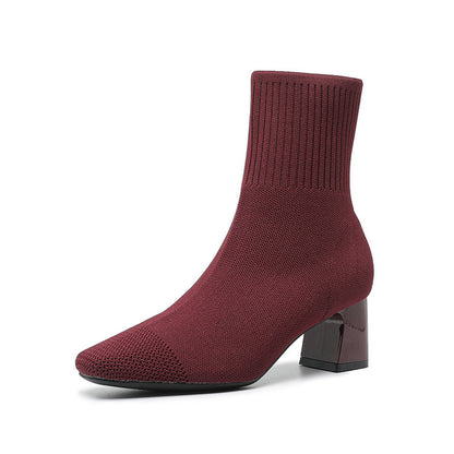 Bottes chaussettes Fiorena Rosa™ Calista – Talon élastique tricoté chic