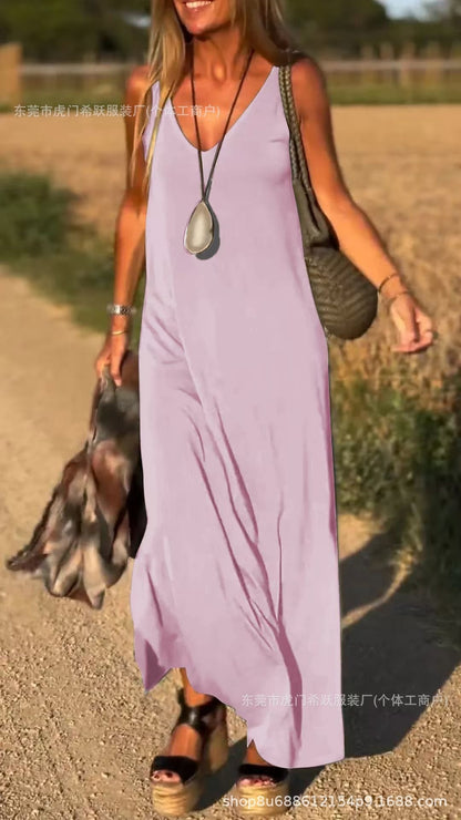 Robe à col en V chic Fiorena Rosa™ Aria