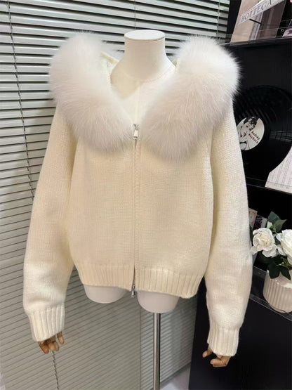 Sweat à capuche tricoté Fiorena Rosa™ Marivelle – Vêtements d'hiver élégants