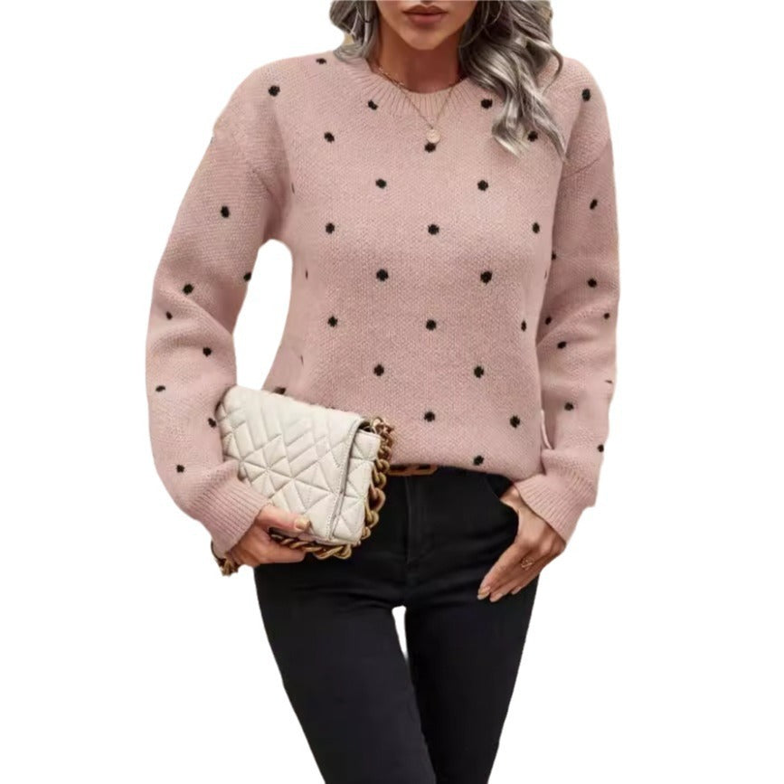 Pull col rond Fiorena Rosa™ Maribel – Style élégant à manches longues