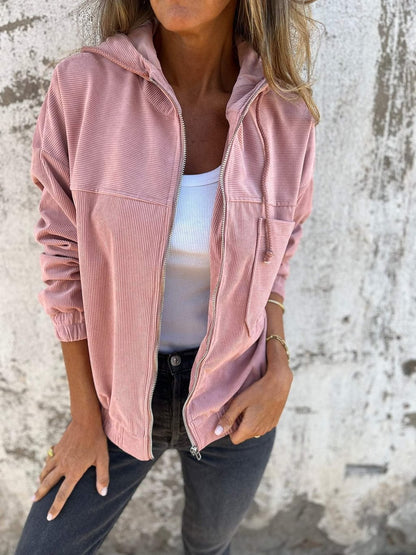Manteau à cordon de serrage Fiorena Rosa™ Vespera – Vêtements d'extérieur décontractés
