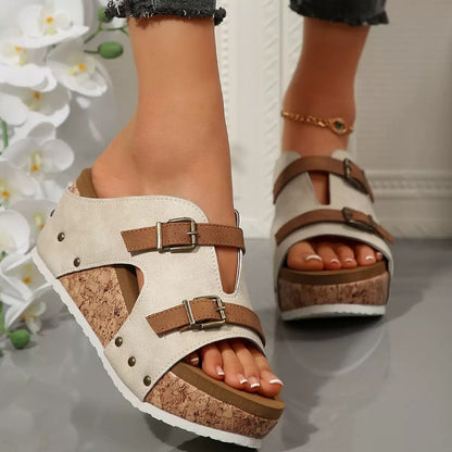 Escarpins romains Fiorena Rosa™ Amabel – Chaussures de plage élégantes pour l'extérieur
