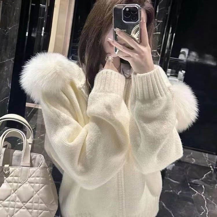 Sweat à capuche tricoté Fiorena Rosa™ Marivelle – Vêtements d'hiver élégants