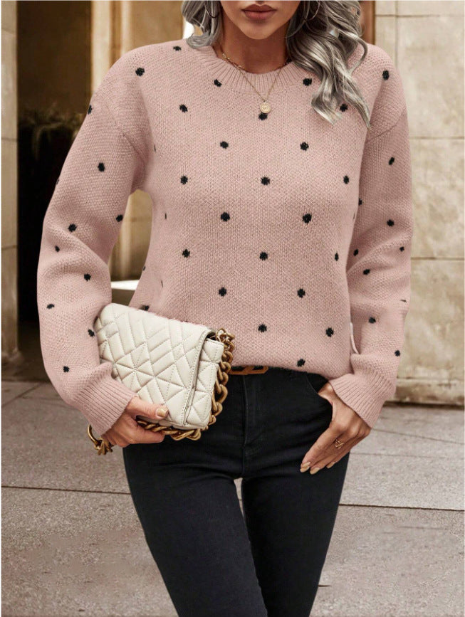 Pull col rond Fiorena Rosa™ Maribel – Style élégant à manches longues