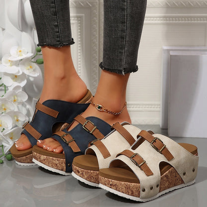 Escarpins romains Fiorena Rosa™ Amabel – Chaussures de plage élégantes pour l'extérieur