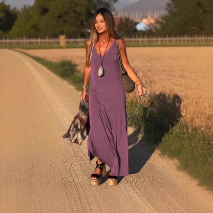 Robe à col en V chic Fiorena Rosa™ Aria