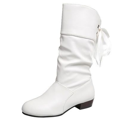 Bottes mi-mollet Fiorena Rosa™ Evelina – Style chic à talon bas et bride arrière