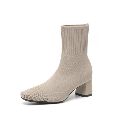 Bottes chaussettes Fiorena Rosa™ Calista – Talon élastique tricoté chic