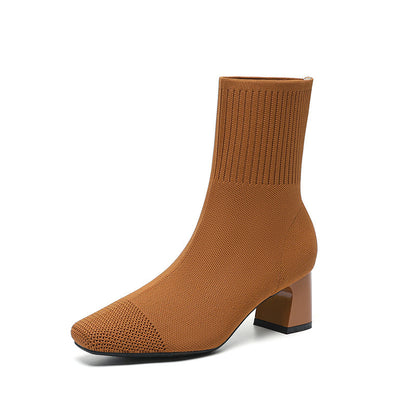 Bottes chaussettes Fiorena Rosa™ Calista – Talon élastique tricoté chic