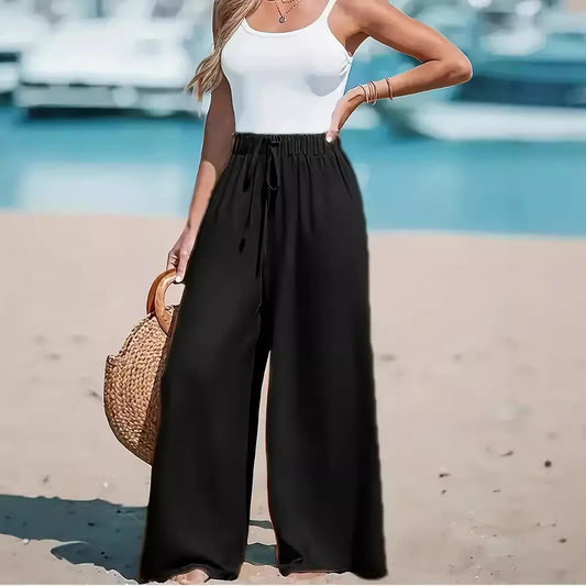 Pantalon coupe décontractée Fiorena Rosa™ Novara – Confort chic et jambes larges