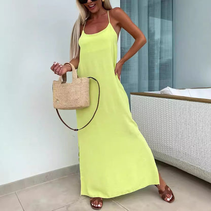 Robe coupe décontractée Fiorena Rosa™ Elara – Style bretelles chic pour l'été