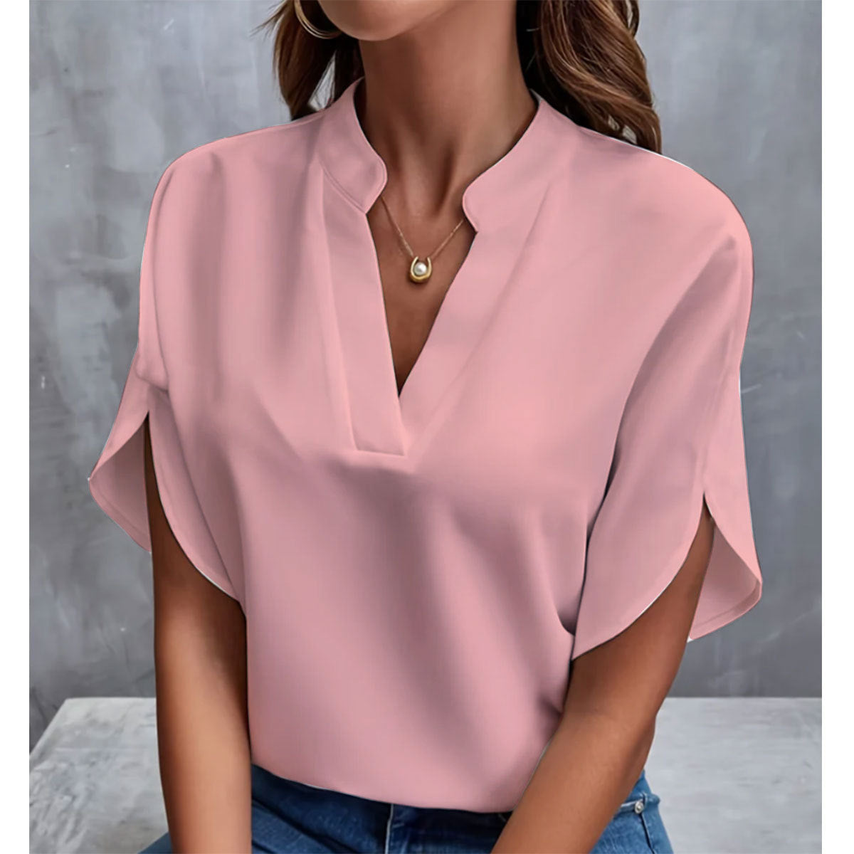 Chemise d'été Fiorena Rosa™ – Mode légère et élégante