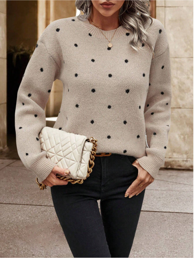 Pull col rond Fiorena Rosa™ Maribel – Style élégant à manches longues