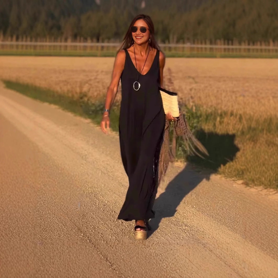 Robe à col en V chic Fiorena Rosa™ Aria
