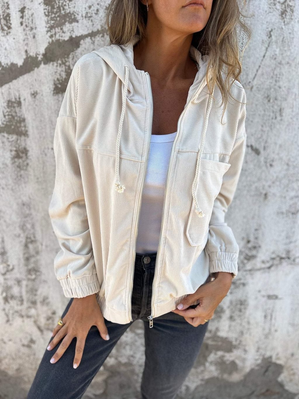 Manteau à cordon de serrage Fiorena Rosa™ Vespera – Vêtements d'extérieur décontractés
